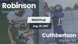 Matchup: Robinson vs. Cuthbertson  2017
