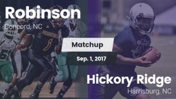 Matchup: Robinson vs. Hickory Ridge  2017