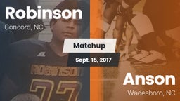 Matchup: Robinson vs. Anson  2017