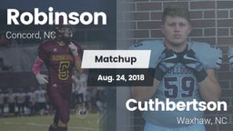 Matchup: Robinson vs. Cuthbertson  2018