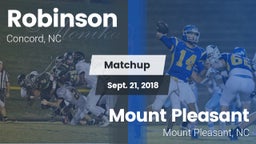 Matchup: Robinson vs. Mount Pleasant  2018