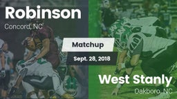 Matchup: Robinson vs. West Stanly  2018
