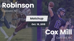 Matchup: Robinson vs. Cox Mill  2018