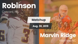Matchup: Robinson vs. Marvin Ridge  2019