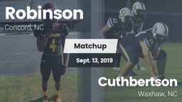 Matchup: Robinson vs. Cuthbertson  2019