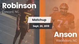 Matchup: Robinson vs. Anson  2019