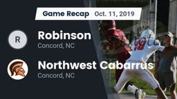 Recap: Robinson  vs. Northwest Cabarrus  2019