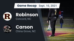 Recap: Robinson  vs. Carson  2021