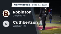 Recap: Robinson  vs. Cuthbertson  2021