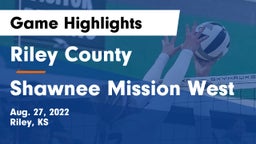 Riley County  vs Shawnee Mission West Game Highlights - Aug. 27, 2022