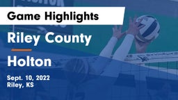 Riley County  vs Holton  Game Highlights - Sept. 10, 2022
