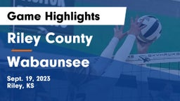 Riley County  vs Wabaunsee  Game Highlights - Sept. 19, 2023