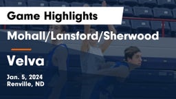 Mohall/Lansford/Sherwood  vs Velva  Game Highlights - Jan. 5, 2024