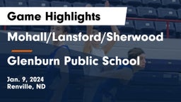 Mohall/Lansford/Sherwood  vs Glenburn Public School Game Highlights - Jan. 9, 2024