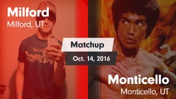 Matchup: Milford vs. Monticello  2016