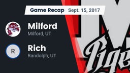Recap: Milford  vs. Rich  2017