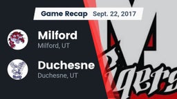 Recap: Milford  vs. Duchesne  2017