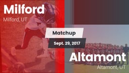 Matchup: Milford vs. Altamont  2017