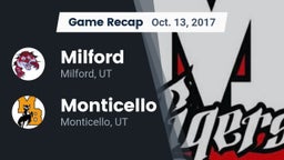 Recap: Milford  vs. Monticello  2017