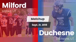 Matchup: Milford vs. Duchesne  2018