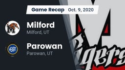Recap: Milford  vs. Parowan  2020