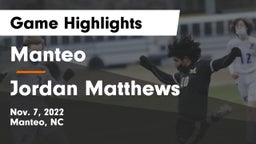 Manteo  vs Jordan Matthews Game Highlights - Nov. 7, 2022