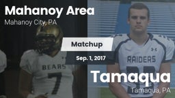 Matchup: Mahanoy Area vs. Tamaqua  2017
