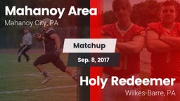 Matchup: Mahanoy Area vs. Holy Redeemer  2017