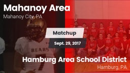 Matchup: Mahanoy Area vs. Hamburg Area School District 2017