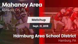 Matchup: Mahanoy Area vs. Hamburg Area School District 2018