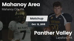 Matchup: Mahanoy Area vs. Panther Valley  2018