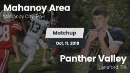 Matchup: Mahanoy Area vs. Panther Valley  2019