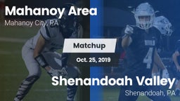 Matchup: Mahanoy Area vs. Shenandoah Valley  2019