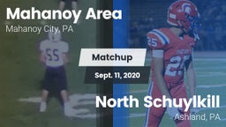 Matchup: Mahanoy Area vs. North Schuylkill  2020