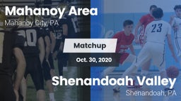 Matchup: Mahanoy Area vs. Shenandoah Valley  2020