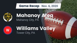 Recap: Mahanoy Area  vs. Williams Valley  2020