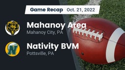 Recap: Mahanoy Area  vs. Nativity BVM  2022