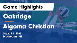 Oakridge  vs Algoma Christian  Game Highlights - Sept. 21, 2019