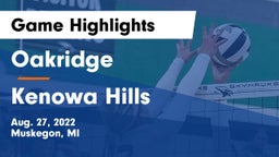 Oakridge  vs Kenowa Hills  Game Highlights - Aug. 27, 2022