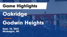 Oakridge  vs Godwin Heights Game Highlights - Sept. 24, 2022