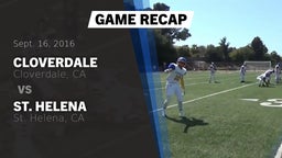 Recap: Cloverdale  vs. St. Helena  2016