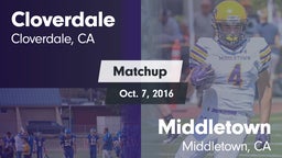 Matchup: Cloverdale vs. Middletown  2016