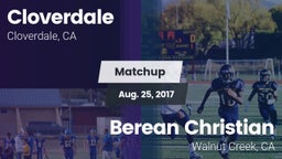 Matchup: Cloverdale vs. Berean Christian  2017