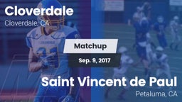Matchup: Cloverdale vs. Saint Vincent de Paul 2017