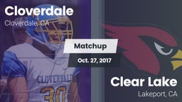 Matchup: Cloverdale vs. Clear Lake  2017