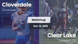 Matchup: Cloverdale vs. Clear Lake  2018