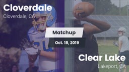 Matchup: Cloverdale vs. Clear Lake  2019