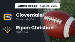 Recap: Cloverdale  vs. Ripon Christian  2022