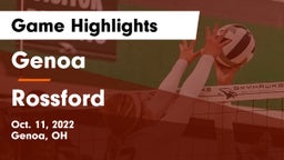 Genoa  vs Rossford  Game Highlights - Oct. 11, 2022
