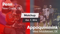 Matchup: Penn vs. Appoquinimink  2016